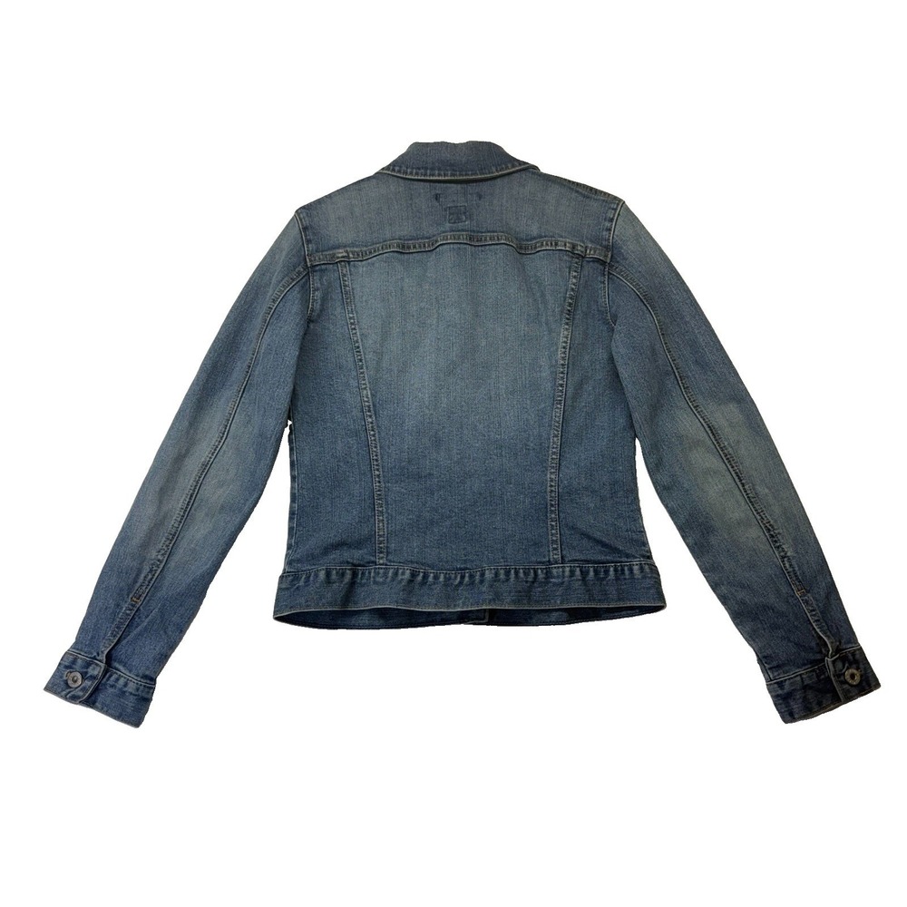 Gap‎ Women's Stretch Jean Jacket Blue Size XS Button Front Collared Pockets - Picture 2 of 4